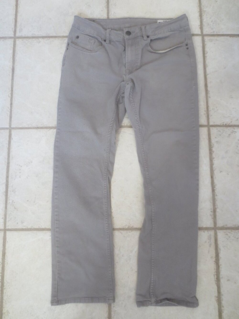 Buffalo Gray Sam X Stretch Denim Slim Straight Stretch - Size 30 x 32 Men's